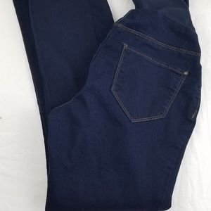 Maternity Indigo Blue Jeans Full Panel Straight P